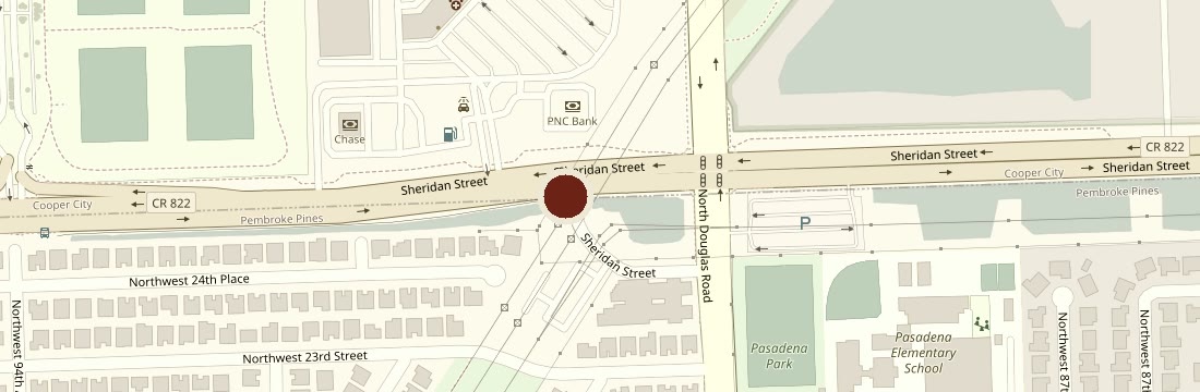 Map showing the RCG Accounting & Associates office at 9000 Sheridan Street, Suite 138, Pembroke Pines, Florida